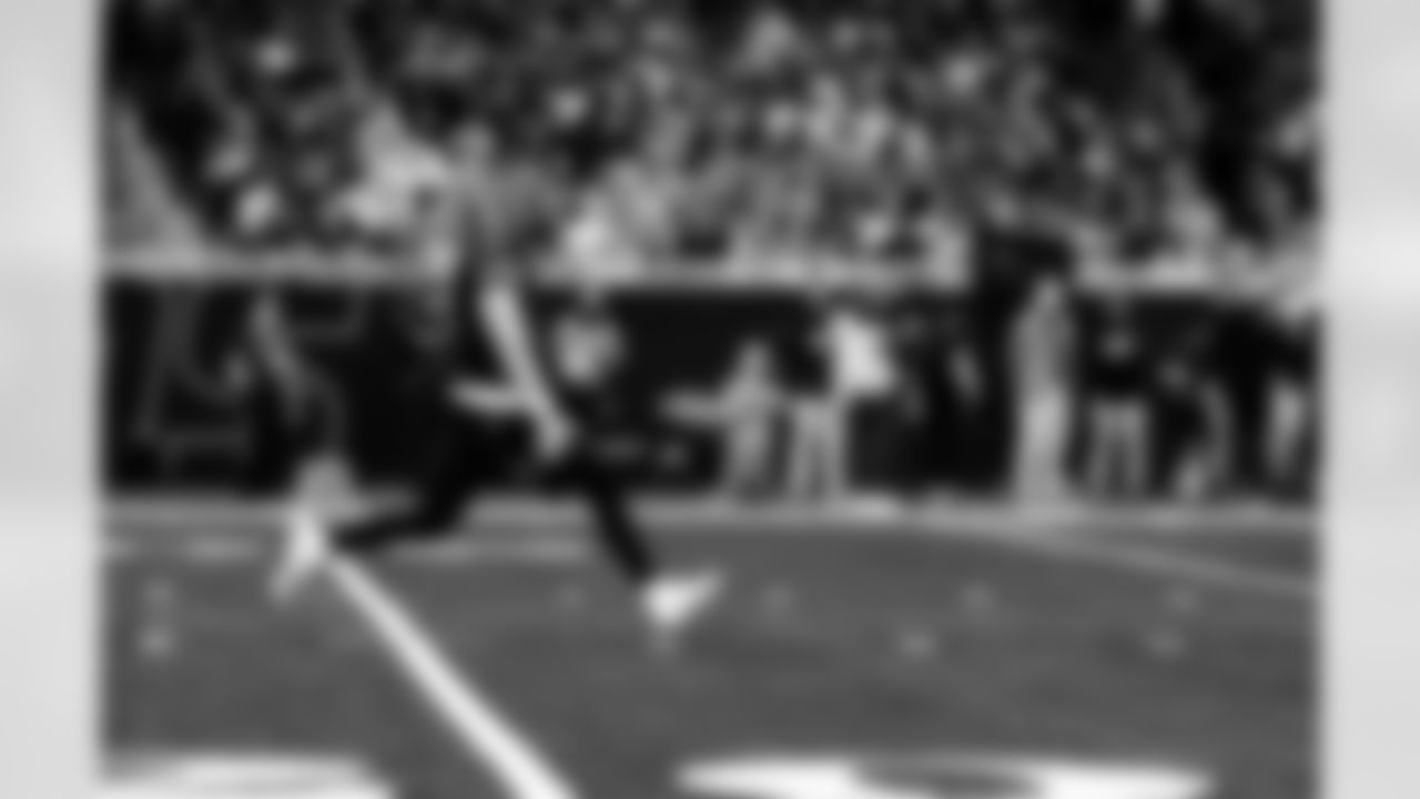 Detroit Lions punter Jack Fox (3) during an NFL football game against the New York Giants on Sunday, Nov. 23, 2025 in Detroit. (Jeff Nguyen/Detroit Lions via AP)