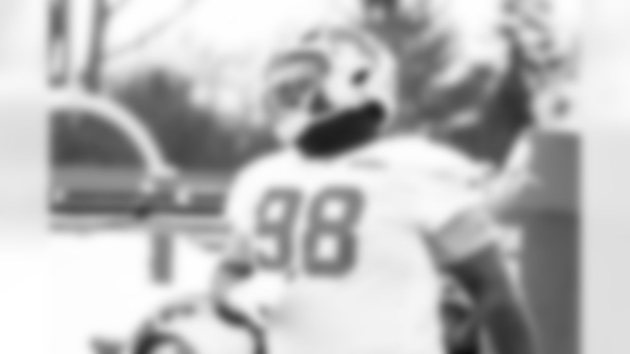 Detroit Lions defensive lineman DJ Reader (98) during practice at the Meijer Performance Center on Jan. 2, 2026 in Allen Park, Mich. (Jeff Nguyen/Detroit Lions)