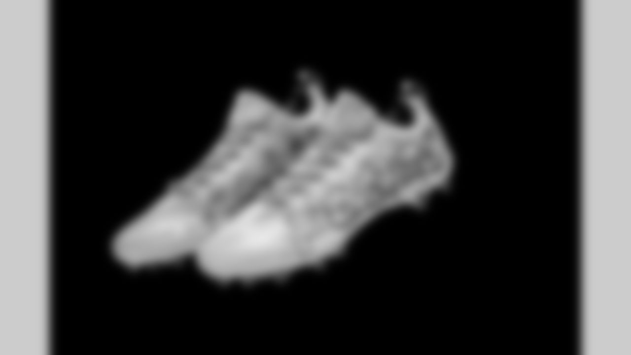 Cleats belonging to Detroit Lions safety Kerby Joseph (31) photographed at the Meijer Performance Center on Nov. 12, 2025 in Allen Park, Mich. (Jeff Nguyen/Detroit Lions)