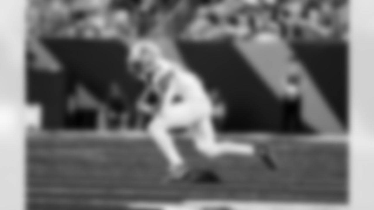 Detroit Lions wide receiver Amon-Ra St. Brown (14) during an NFL football game against the Cincinnati Bengals on Sunday, Oct. 5, 2025 in Cincinnati. (Jeff Nguyen/Detroit Lions via AP)