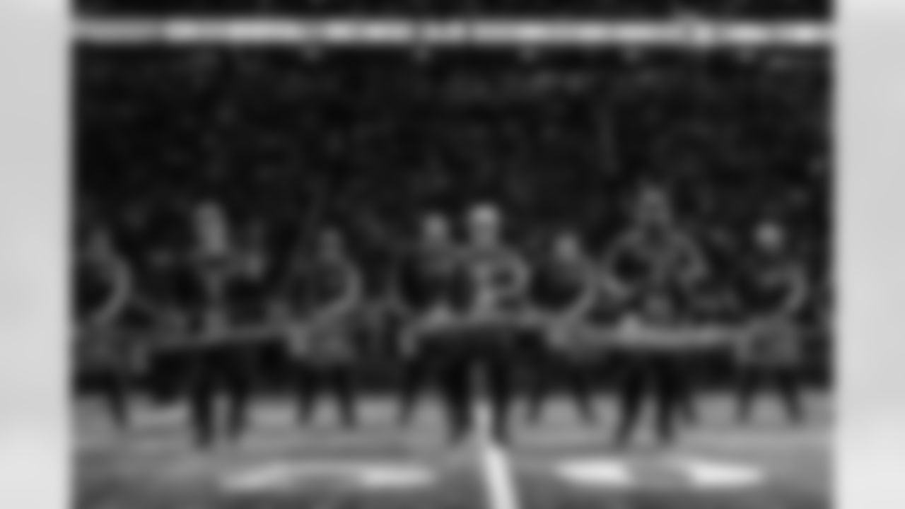 Detroit Lions Honolulu Boom perform during a NFL football game against the Green Bay Packers on November 23, 2023 in Detroit. (Mike Ferdinande/Detroit Lions)