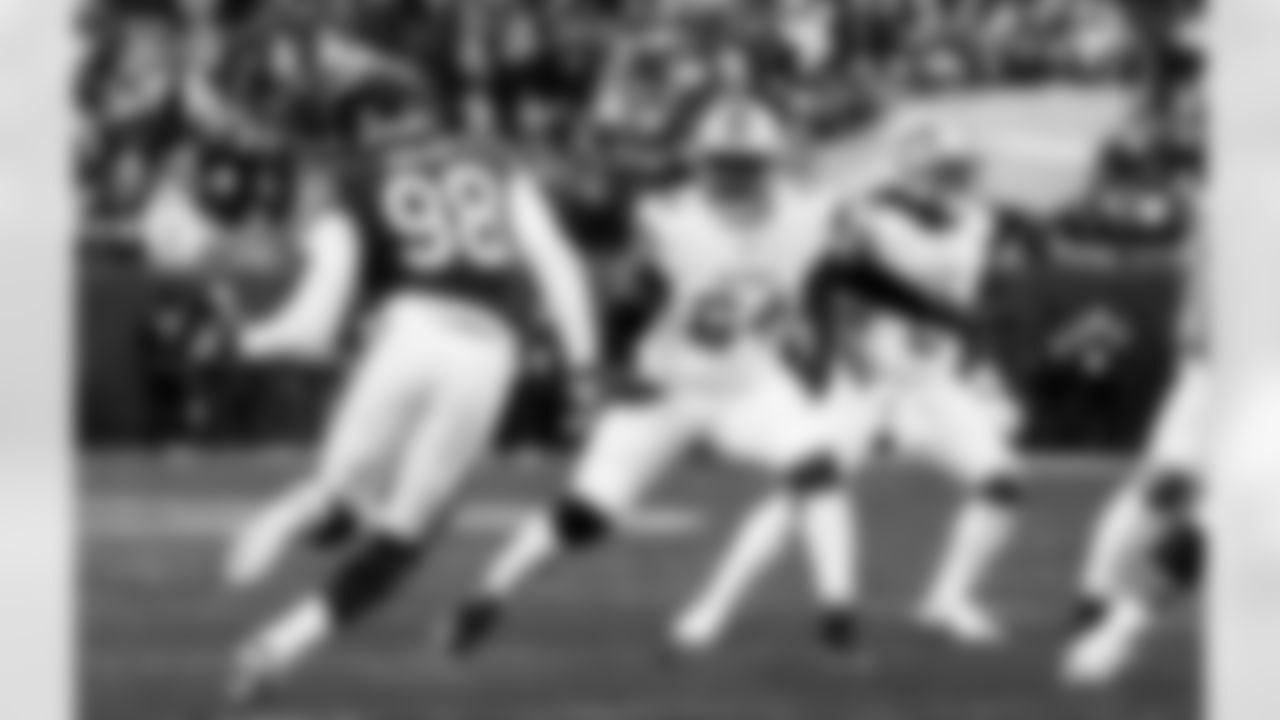 Detroit Lions offensive lineman Chris Hubbard (64) during an NFL football game against the Chicago Bears on Sunday, Jan. 4, 2026 in Chicago. (Jeff Nguyen/Detroit Lions via AP)