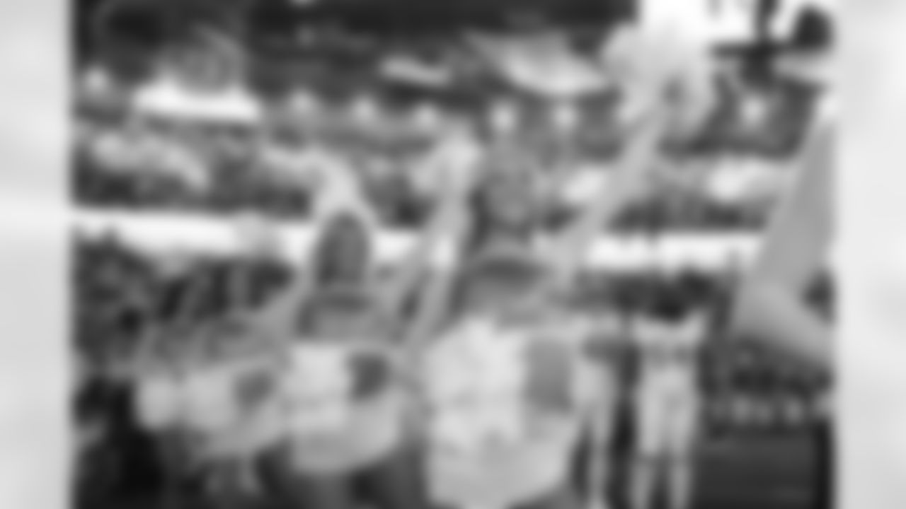 Detroit Lions Cheerleaders perform during an NFL football game against the Dallas Cowboys on Thursday, Dec. 4, 2025 in Detroit. (Mike Ferdinande/Detroit Lions)