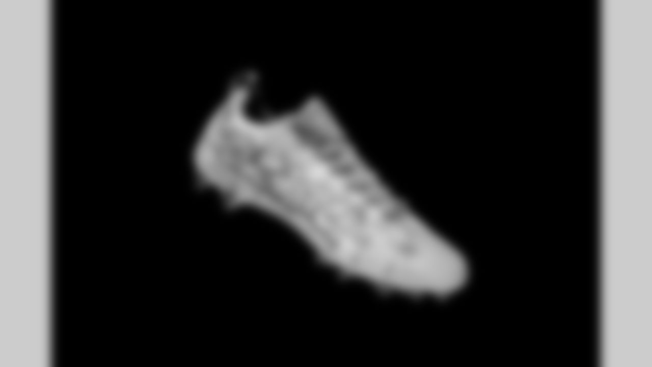 Cleats belonging to Detroit Lions safety Kerby Joseph (31) photographed at the Meijer Performance Center on Nov. 12, 2025 in Allen Park, Mich. (Jeff Nguyen/Detroit Lions)