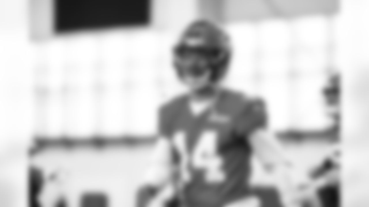 Detroit Lions wide receiver Amon-Ra St. Brown (14) during practice at the Meijer Performance Center on Oct. 18, 2025 in Allen Park, Mich. (Jeff Nguyen/Detroit Lions)