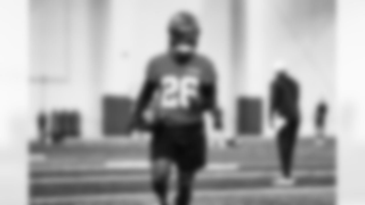 Detroit Lions running back Jahmyr Gibbs (26) during practice at the Meijer Performance Center in Allen Park, MI on September 28, 2024. (Jeff Nguyen/Detroit Lions)