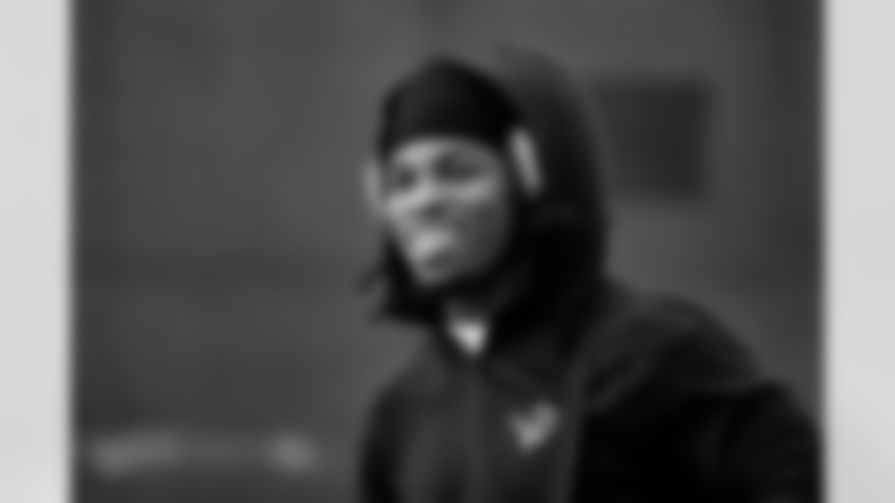 Detroit Lions safety Thomas Harper (12) travels to Philadelphia on Nov. 15, 2025. (Jeff Nguyen/Detroit Lions via AP)