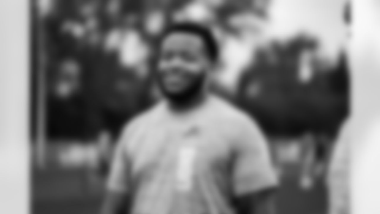 Detroit Lions offensive lineman Miles Frazier during offseason workouts at the Meijer Performance Center on May 14, 2025 in Allen Park, Mich. (Jeff Nguyen/Detroit Lions)