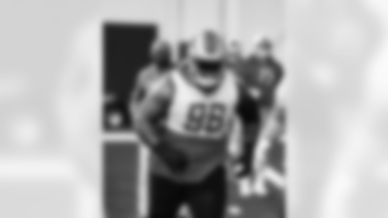 Detroit Lions defensive lineman Isaiah Buggs (96) during practice at the Lions training facility in Allen Park, MI on December 20, 2023. (Jeff Nguyen/Detroit Lions)