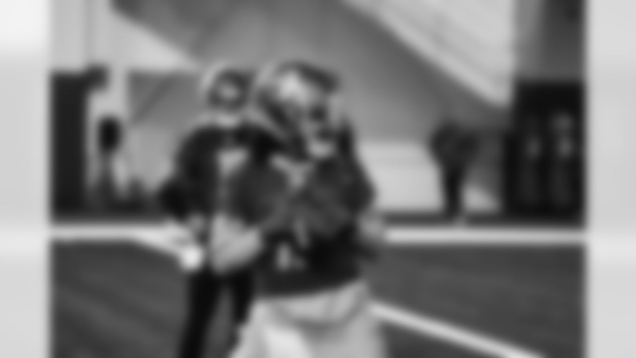Detroit Lions quarterback Teddy Bridgewater (10) during practice at the Lions training facility in Allen Park, MI on January 3, 2024. (Jeff Nguyen/Detroit Lions)