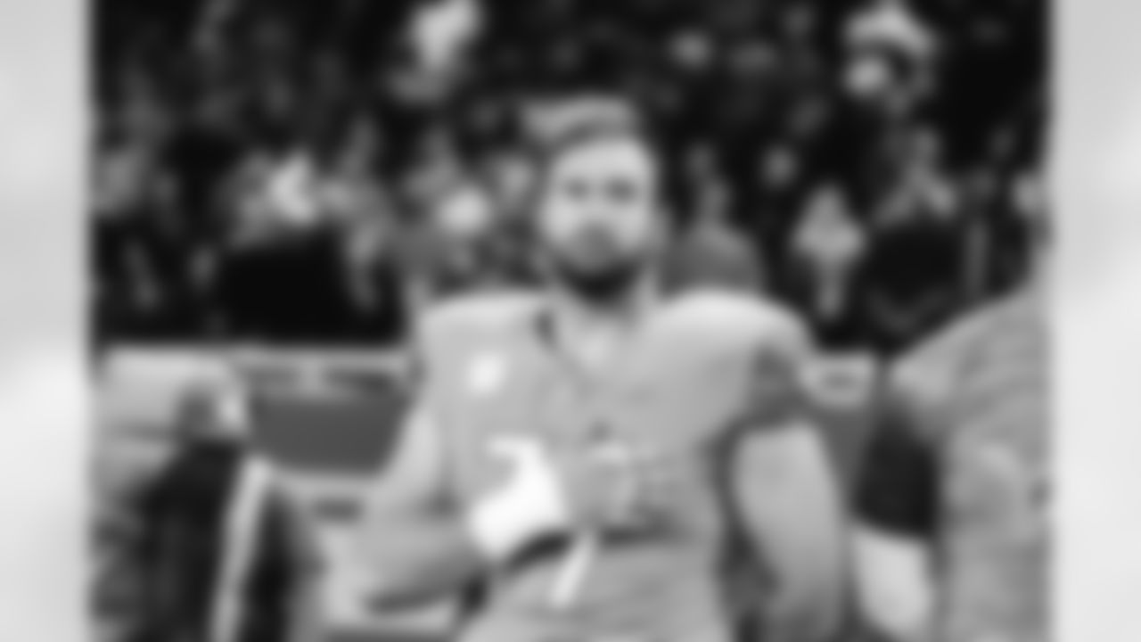 Detroit Lions center Frank Ragnow (77) during a NFL football game against the Baltimore Ravens on Sunday, September 26, 2021 in Detroit, MI. (Jeff Nguyen/Detroit Lions).
