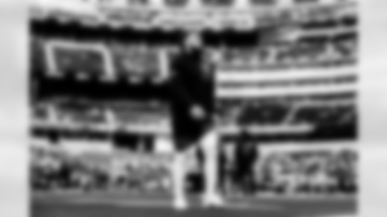 Detroit Lions linebacker Grant Stuard (15) before an NFL football game against the Los Angeles Rams on Sunday, Dec. 14, 2025 in Inglewood, Calif. (Jeff Nguyen/Detroit Lions via AP)