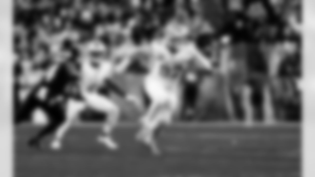 Detroit Lions edge rusher Aidan Hutchinson (97) during an NFL football game against the Baltimore Ravens on Monday, Sept. 22, 2025 in Baltimore. (Jeff Nguyen/Detroit Lions via AP)