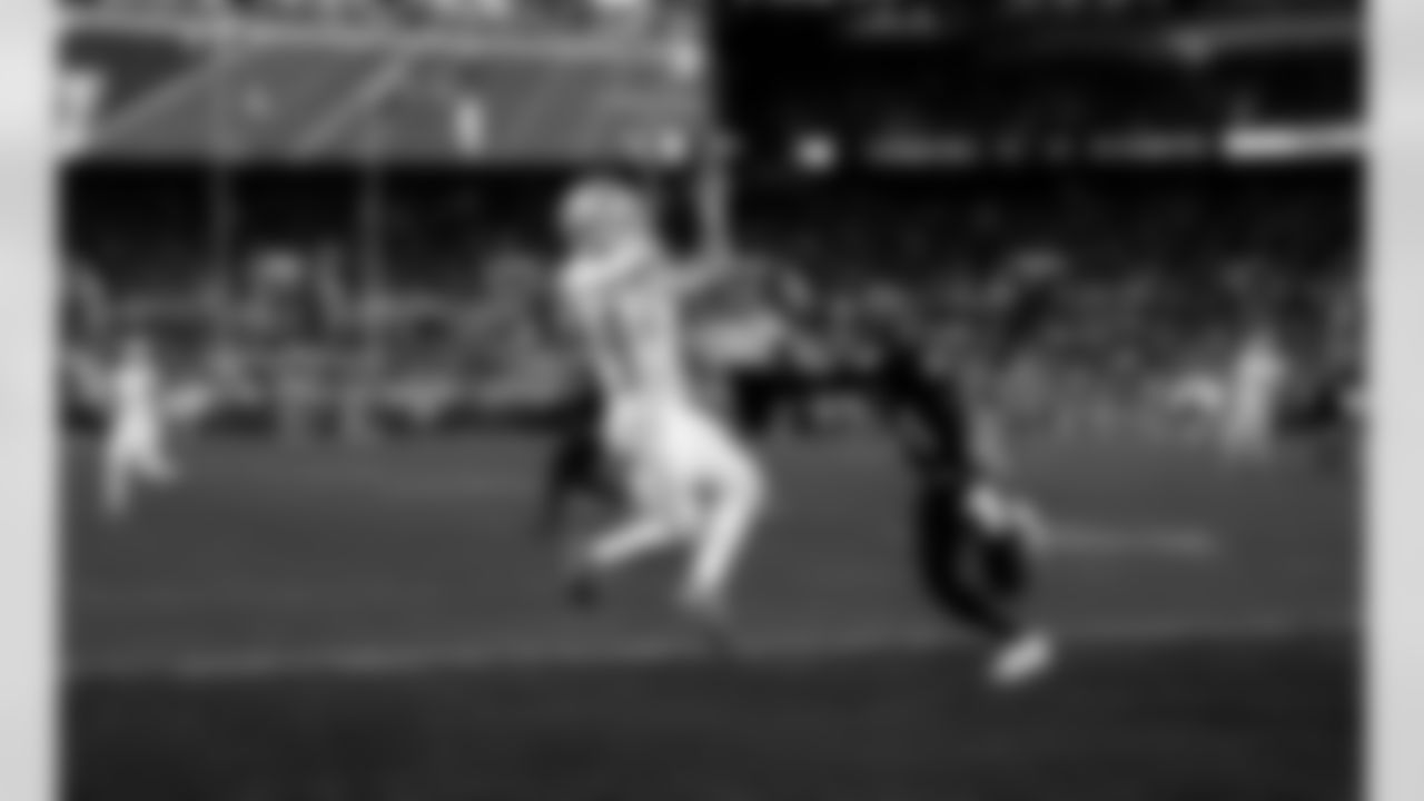 Detroit Lions wide receiver Amon-Ra St. Brown (14) scores a touchdown during an NFL football game against the Baltimore Ravens on Monday, Sept. 22, 2025 in Baltimore. (Jeff Nguyen/Detroit Lions via AP)