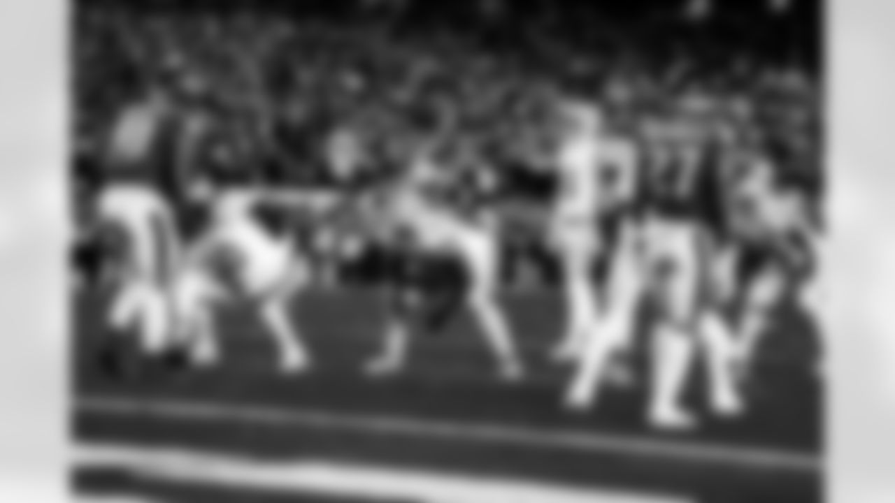 Detroit Lions guard Kayode Awosika (74) during an NFL football game against the Philadelphia Eagles on Sunday, Nov. 16, 2025 in Philadelphia. (Jeff Nguyen/Detroit Lions via AP)