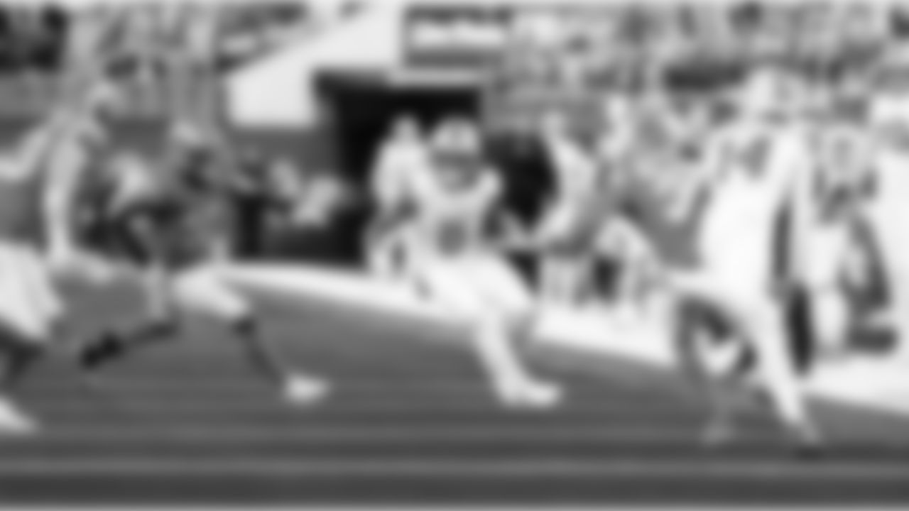 Detroit Lions running back Jahmyr Gibbs (0) during an NFL football game against the Los Angeles Rams on Sunday, Dec. 14, 2025 in Inglewood, Calif. (Jeff Nguyen/Detroit Lions via AP)