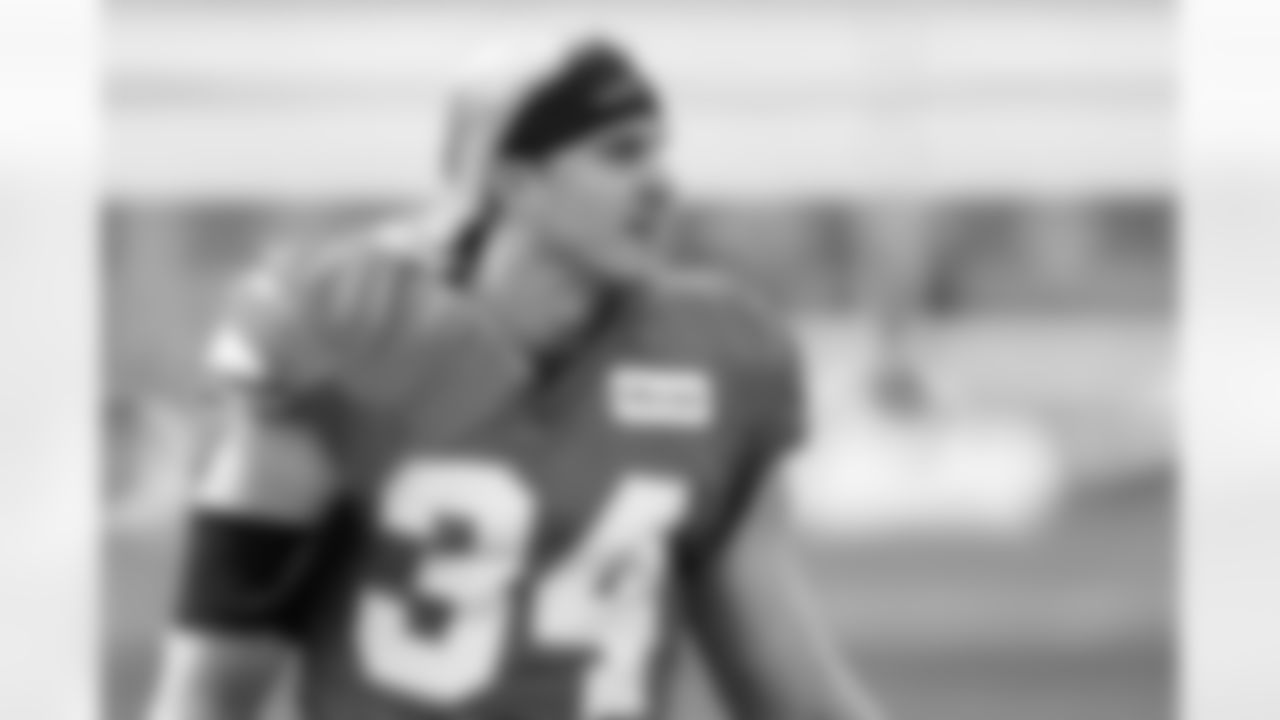 Detroit Lions linebacker Alex Anzalone (34) during training camp at the Meijer Performance Center on Aug. 13, 2025 in Allen Park, Mich. (Jeff Nguyen/Detroit Lions)