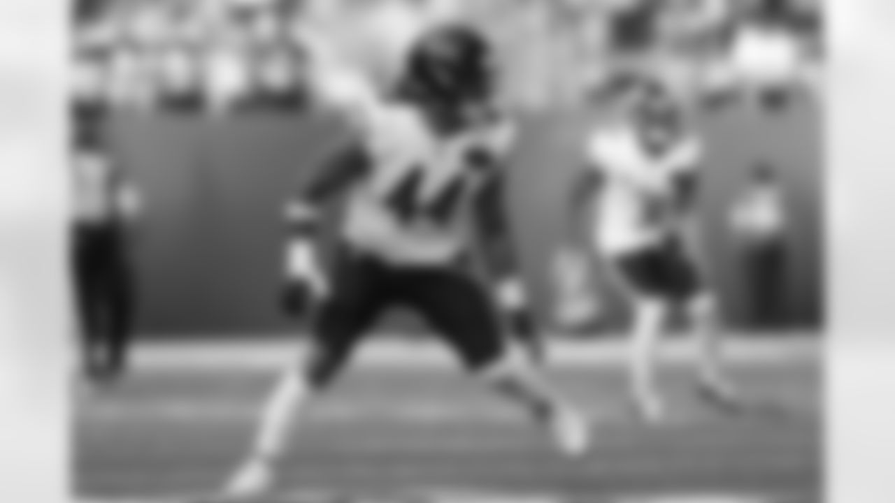 LB Noah Sewell

Backed up by Ruben Hyppolite II and Amen Ogbongbemiga

(AP Photo/Stacy Bengs)