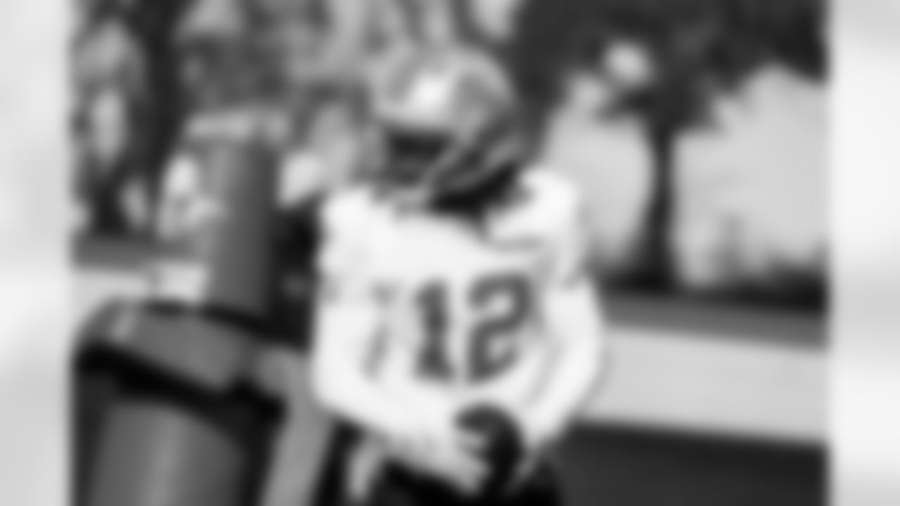 Detroit Lions safety Thomas Harper (12) during practice at the Meijer Performance Center on Nov. 6, 2025 in Allen Park, Mich. (Jeff Nguyen/Detroit Lions)