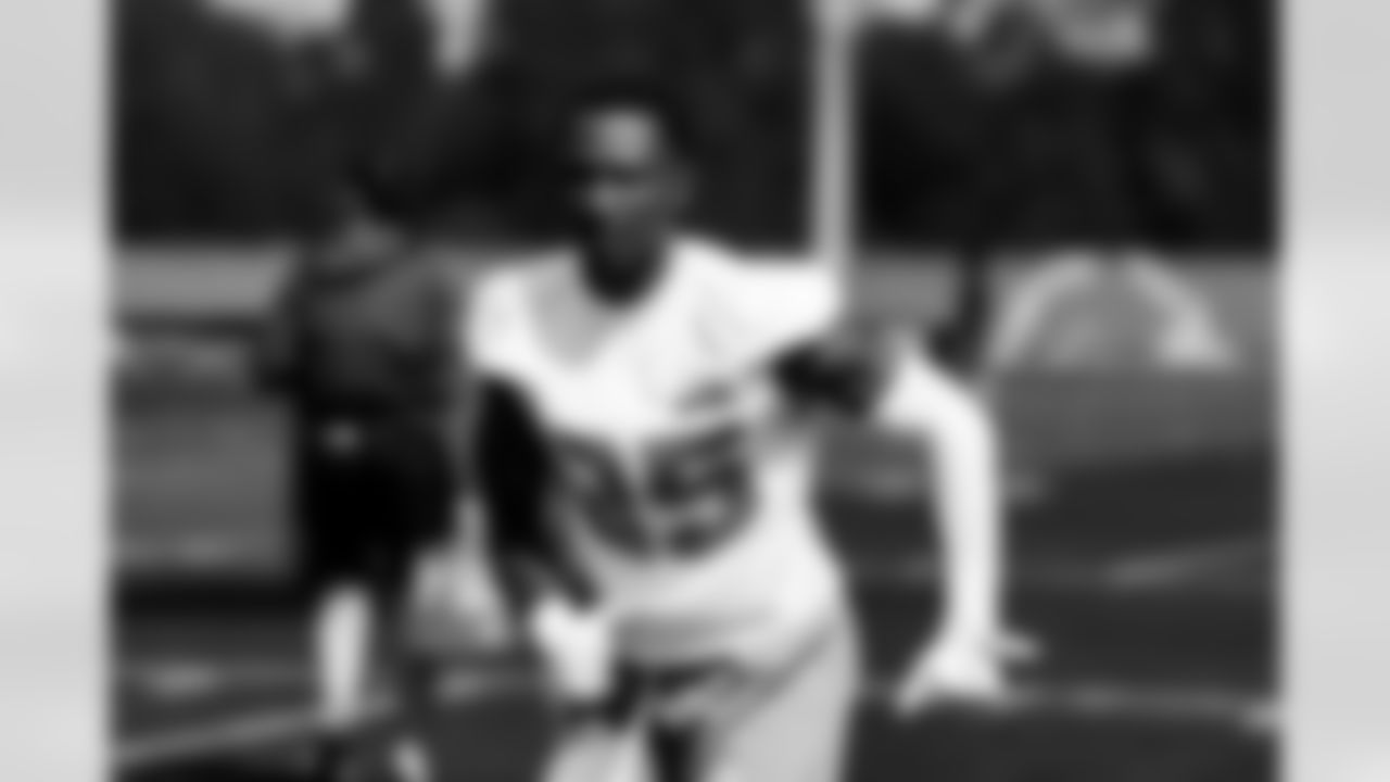 Detroit Lions cornerback Gavin Holmes during rookie minicamp at the Meijer Performance Center on May 10, 2025 in Allen Park, Mich. (Jeff Nguyen/Detroit Lions)