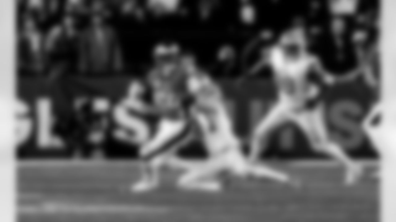 Detroit Lions linebacker Alex Anzalone (34) during an NFL football game against the Philadelphia Eagles on Sunday, Nov. 16, 2025 in Philadelphia. (Jeff Nguyen/Detroit Lions via AP)