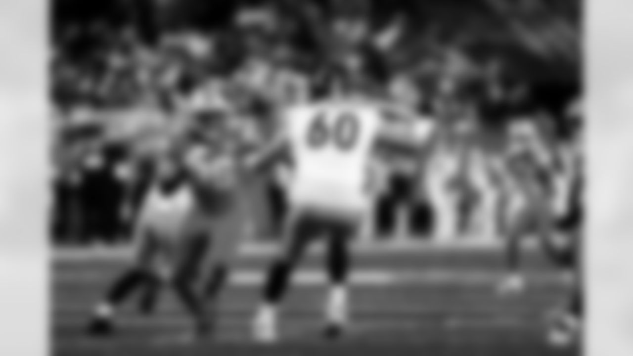 Detroit Lions edge rusher Al-Quadin Muhammad (96) during an NFL football game against the Pittsburgh Steelers on Sunday, Dec. 21, 2025 in Detroit. (Jeff Nguyen/Detroit Lions via AP)