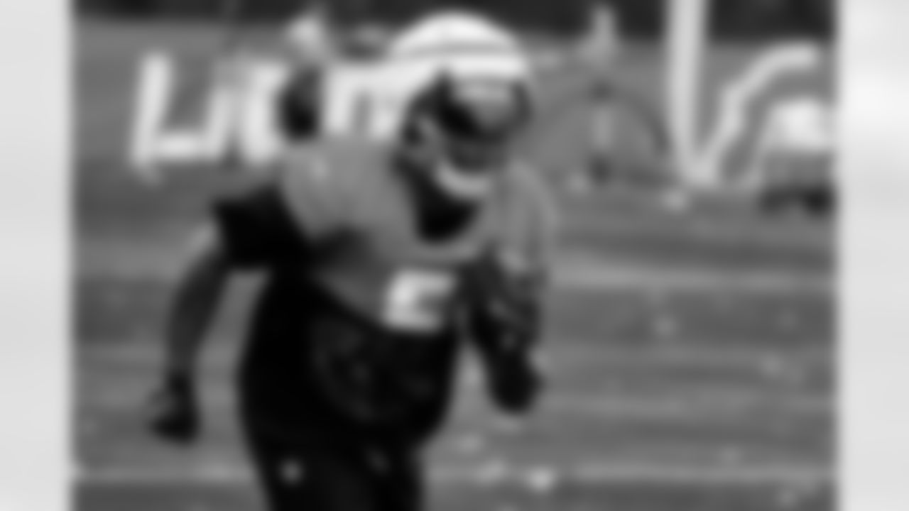 Detroit Lions running back David Montgomery (5) during practice at the Meijer Performance Center on Nov. 5, 2025 in Allen Park, Mich. (Jeff Nguyen/Detroit Lions)