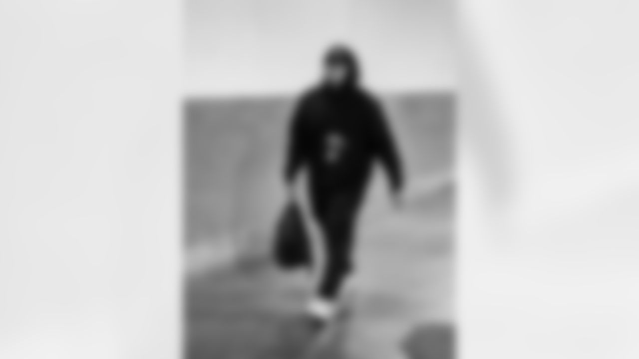 Detroit Lions defensive lineman Roy Lopez (51) arrives to an NFL football game against the Los Angeles Rams on Sunday, Dec. 14, 2025 in Inglewood, Calif. (Jeff Nguyen/Detroit Lions via AP)