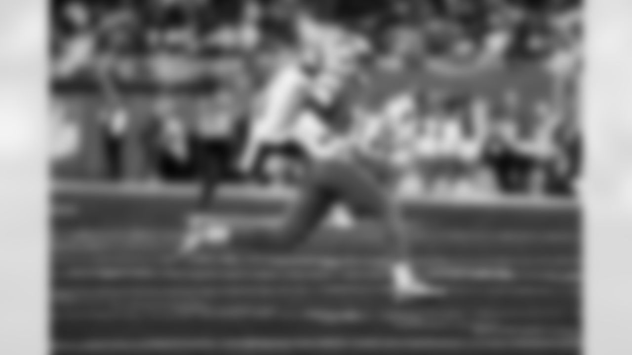 Detroit Lions wide receiver Dominic Lovett (19) during an NFL football game against the Minnesota Vikings on Sunday, Nov. 2, 2025 in Detroit. (Jeff Nguyen/Detroit Lions via AP)