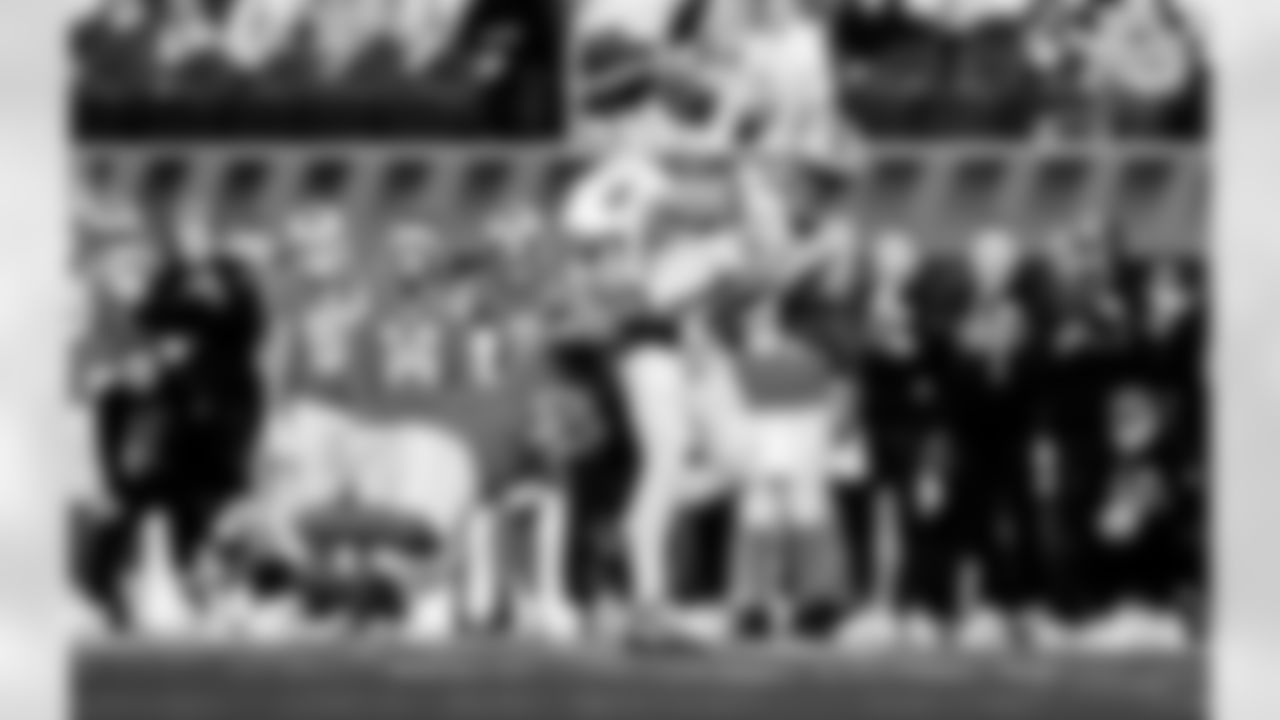 Detroit Lions wide receiver Amon-Ra St. Brown (14) during an NFL football game against the Los Angeles Rams on Sunday, Dec. 14, 2025 in Inglewood, Calif. (Jeff Nguyen/Detroit Lions via AP)