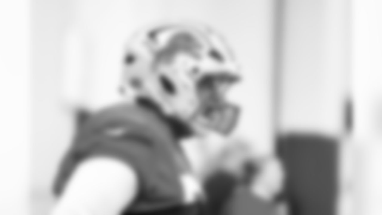 Detroit Lions tackle Penei Sewell (58) during practice at the Meijer Performance Center on Dec. 18, 2025 in Allen Park, Mich. (Jeff Nguyen/Detroit Lions)