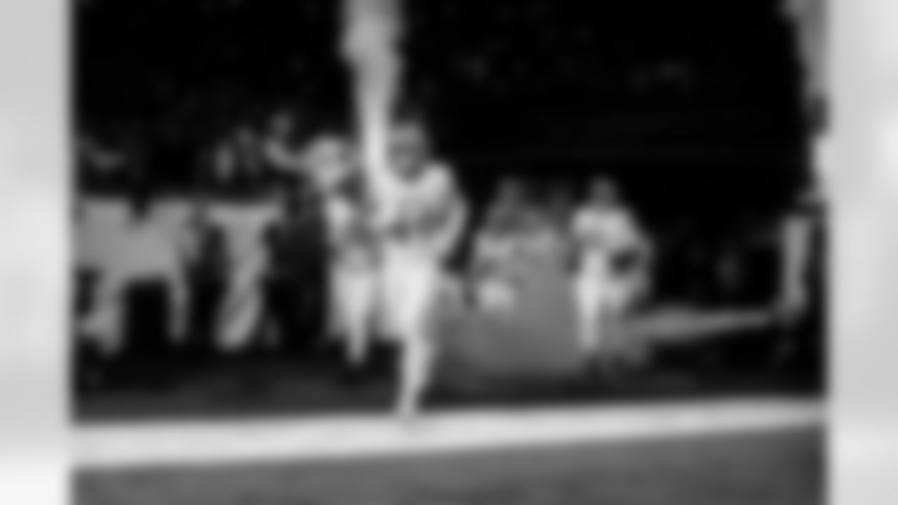 Detroit Lions linebacker Malcolm Rodriguez (44) before an NFL football game against the Dallas Cowboys on Thursday, Dec. 4, 2025 in Detroit. (Jeff Nguyen/Detroit Lions via AP)