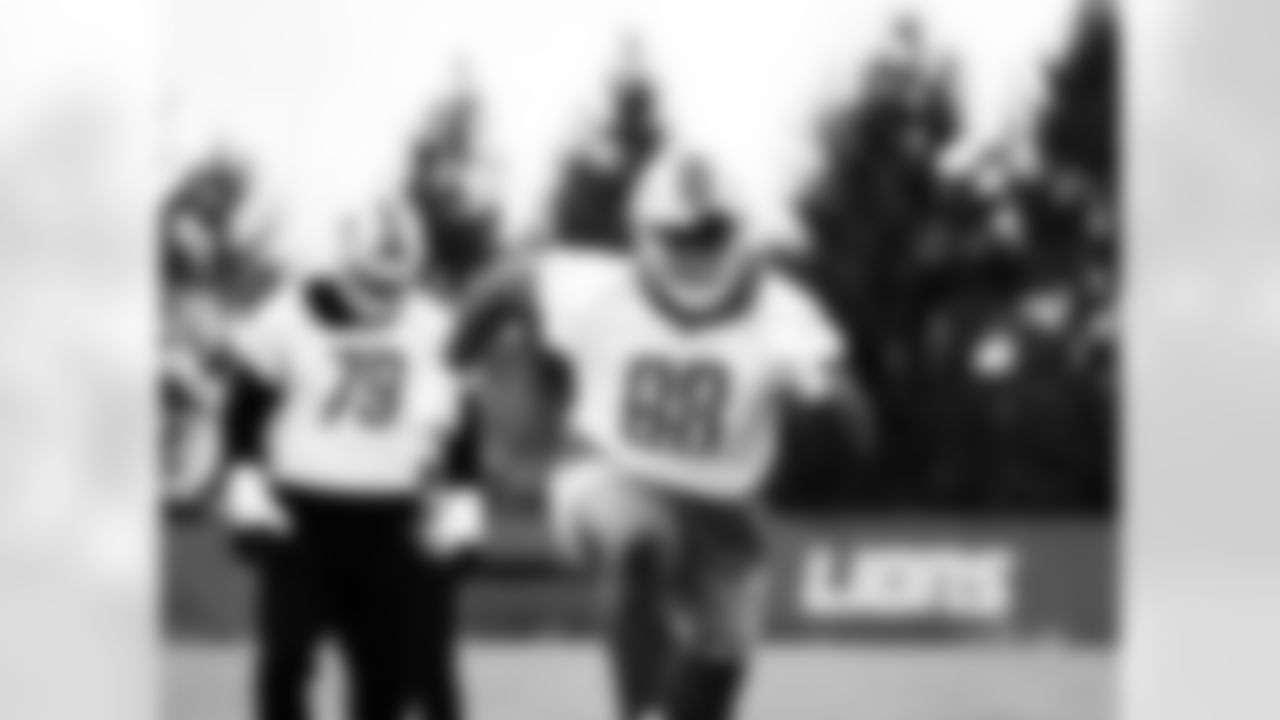 Detroit Lions defensive lineman Brodric Martin (98) during practice at the Lions training facility in Allen Park, MI on December 8, 2023. (Jeff Nguyen/Detroit Lions)