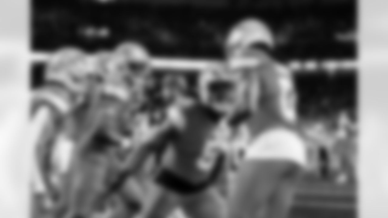 Detroit Lions running back Jahmyr Gibbs (0) celebrates with Detroit Lions wide receiver Amon-Ra St. Brown (14), Detroit Lions wide receiver Jameson Williams (1) and Detroit Lions running back David Montgomery (5) after he scores a touchdown during an NFL football game against the Chicago Bears on Sunday, Sept. 14, 2025 in Detroit. (Jeff Nguyen/Detroit Lions via AP)