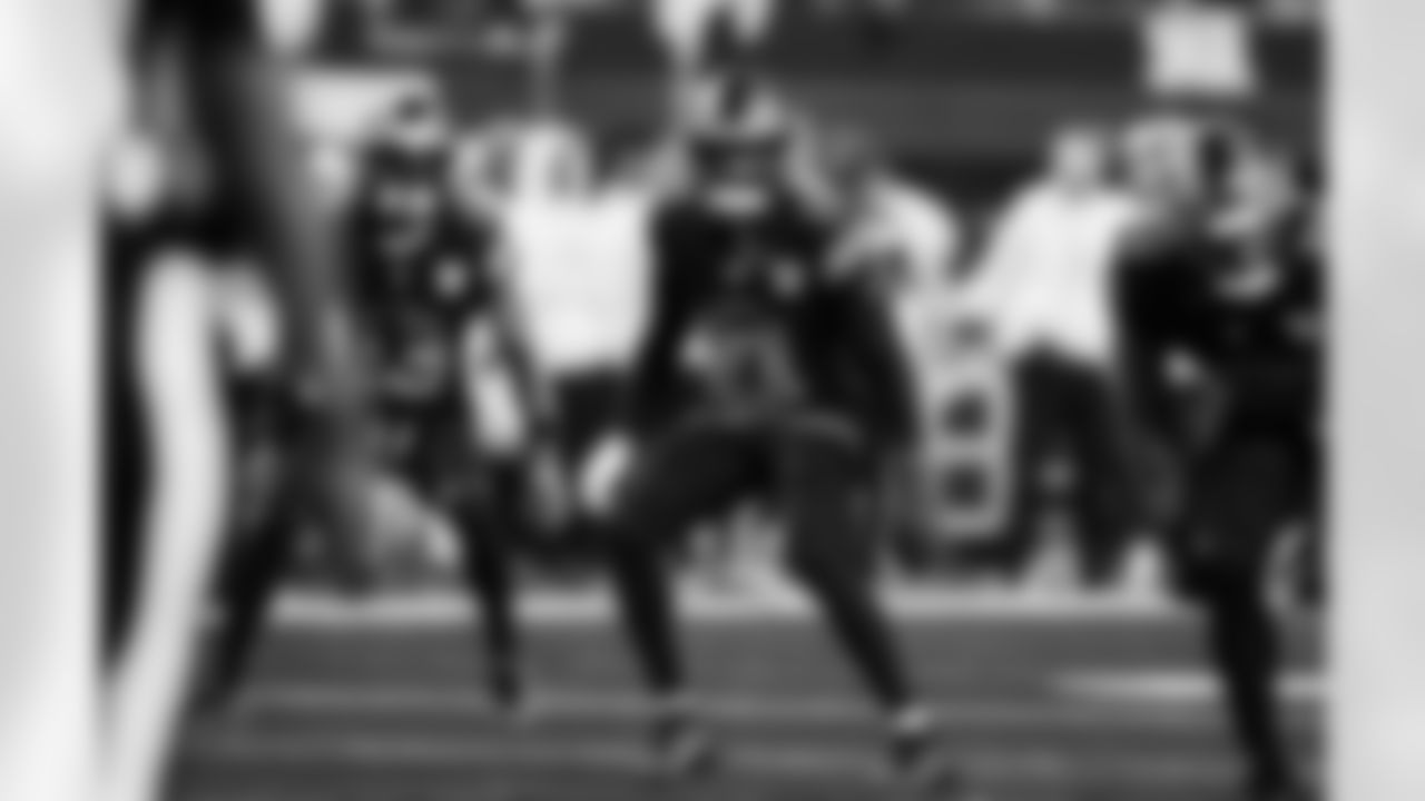 Detroit Lions cornerback Amik Robertson (21) during an NFL football game against the Minnesota Vikings on Thursday, Dec. 25, 2025 in Minneapolis. (Jeff Nguyen/Detroit Lions via AP)