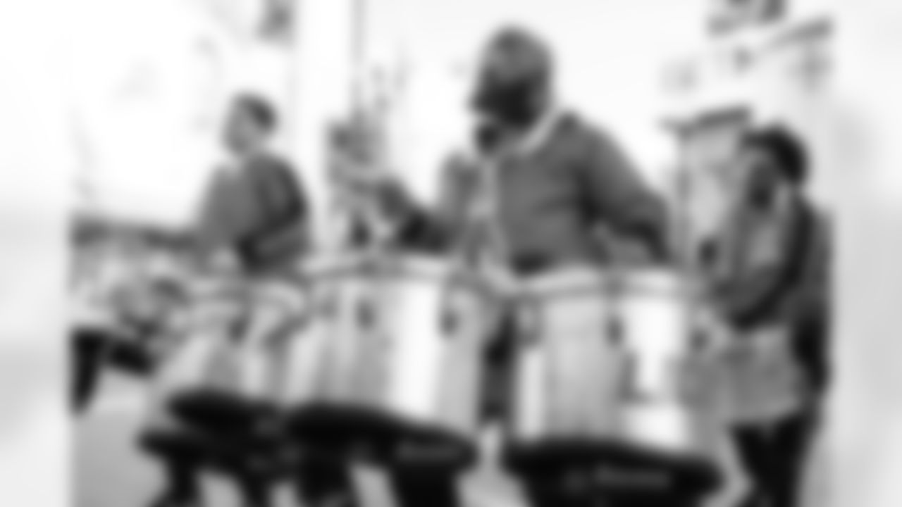 Detroit Lions Honolulu Boom performs before an NFL football game against the Pittsburgh Steelers on Sunday, Dec. 21, 2025 in Detroit. (Mike Ferdinande/Detroit Lions)