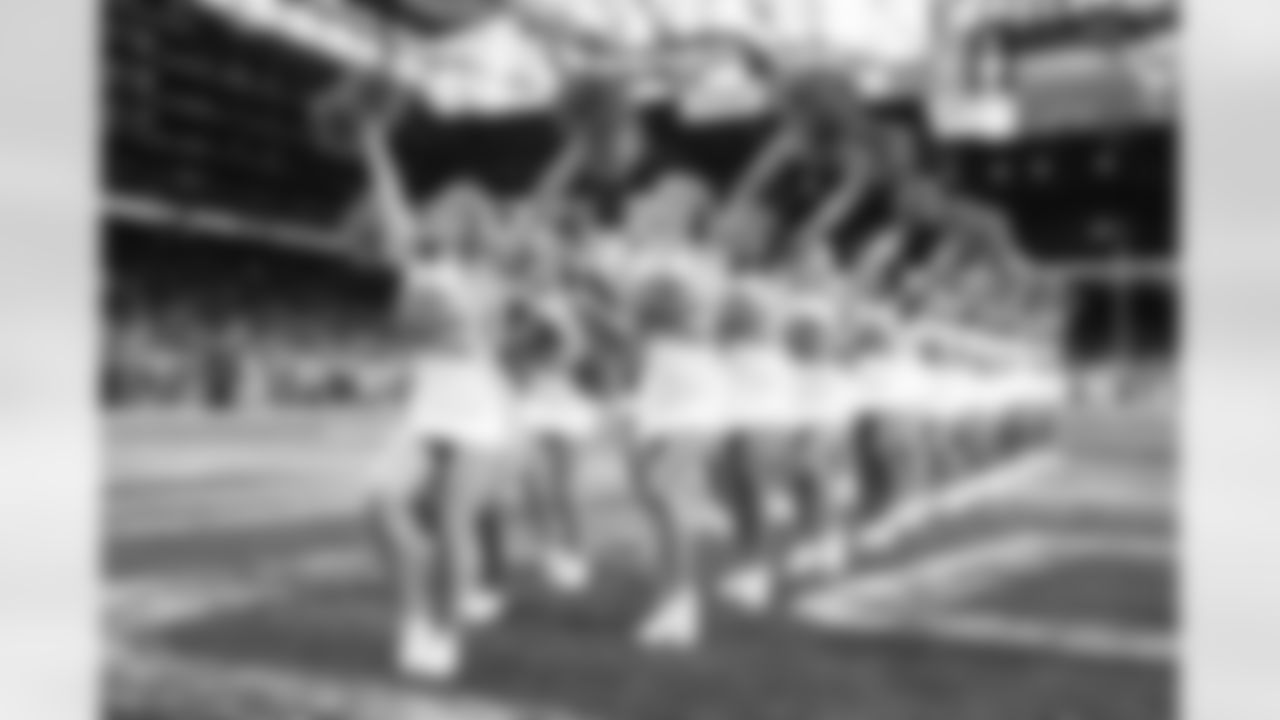 Detroit Lions Cheerleaders perform during an NFL football game against the Houston Texans on Saturday, Aug. 23, 2025 in Detroit. (Stephanie VanWagoner/Detroit Lions)