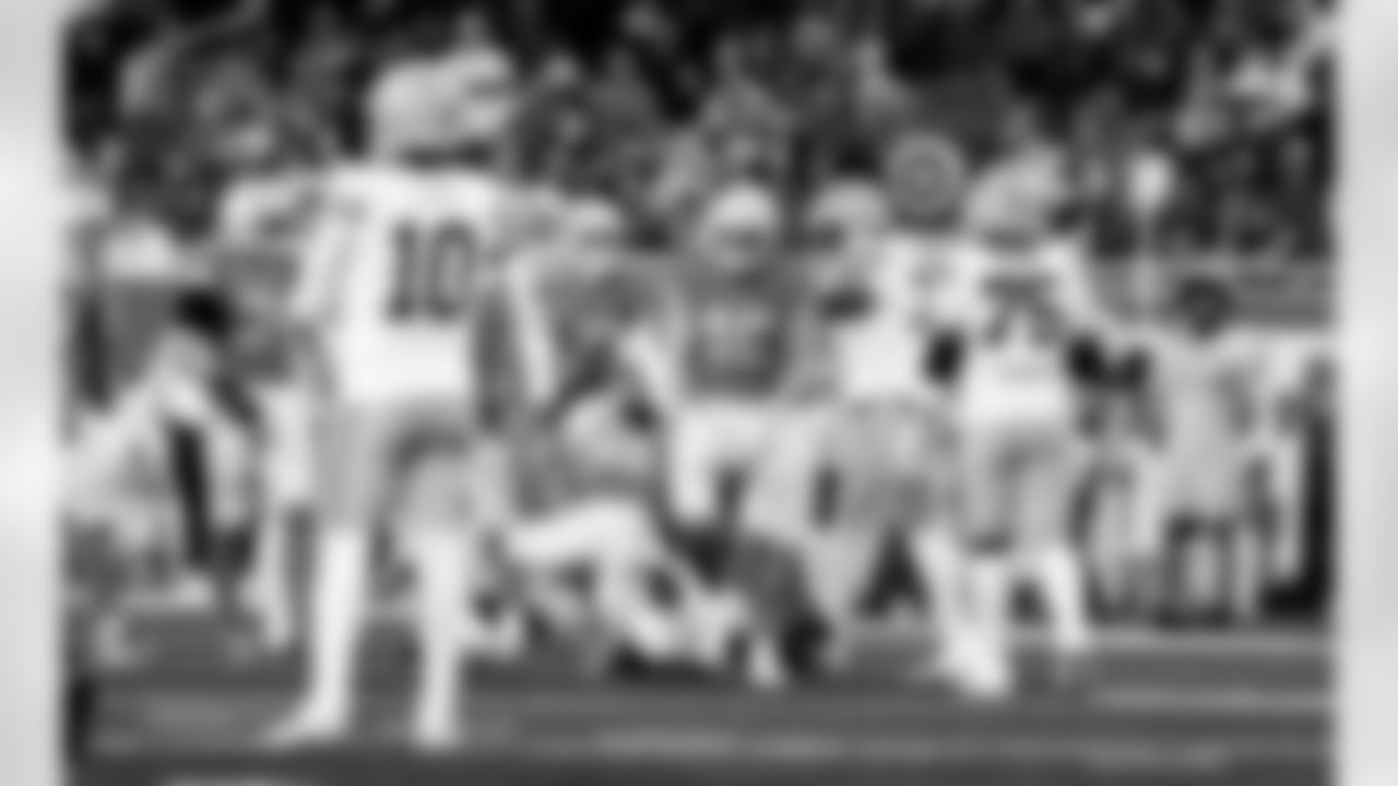 Detroit Lions linebacker Jack Campbell (46) during an NFL football game against the Green Bay Packers on Thursday, Nov. 27, 2025 in Detroit. (Jeff Nguyen/Detroit Lions via AP)