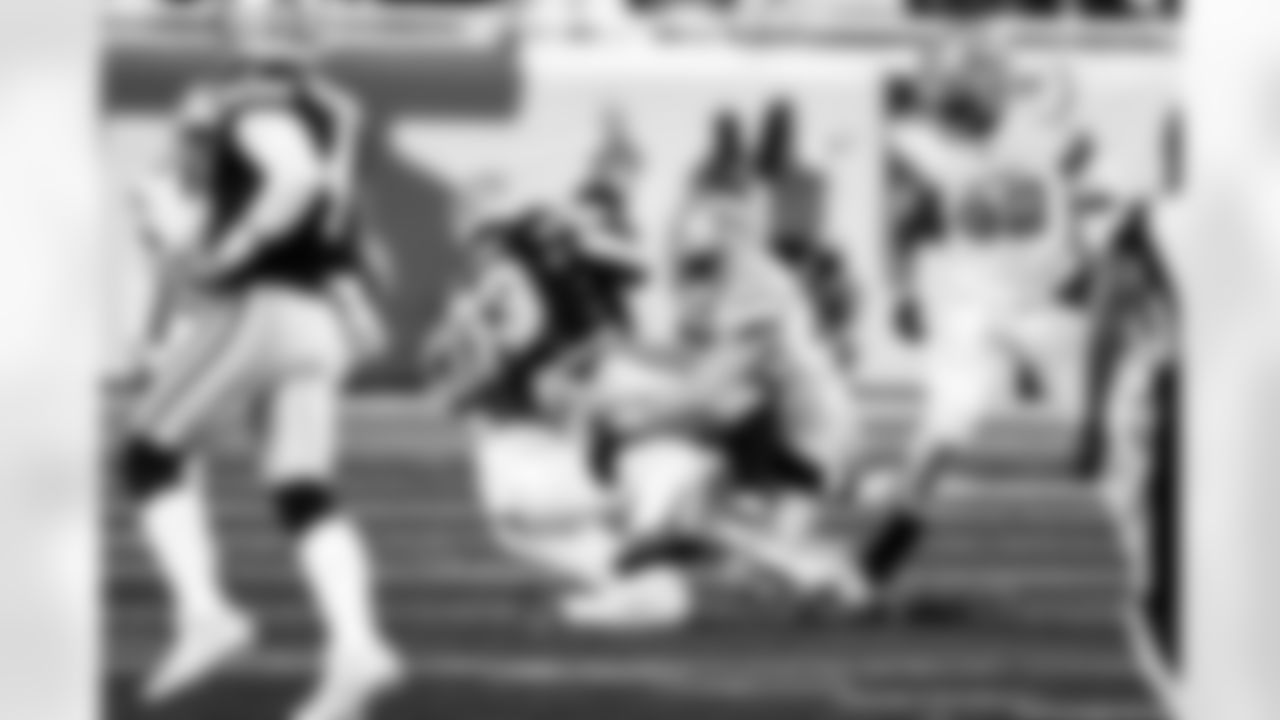 Detroit Lions linebacker Jack Campbell (46) during an NFL football game against the Dallas Cowboys on Thursday, Dec. 4, 2025 in Detroit. (Jeff Nguyen/Detroit Lions via AP)