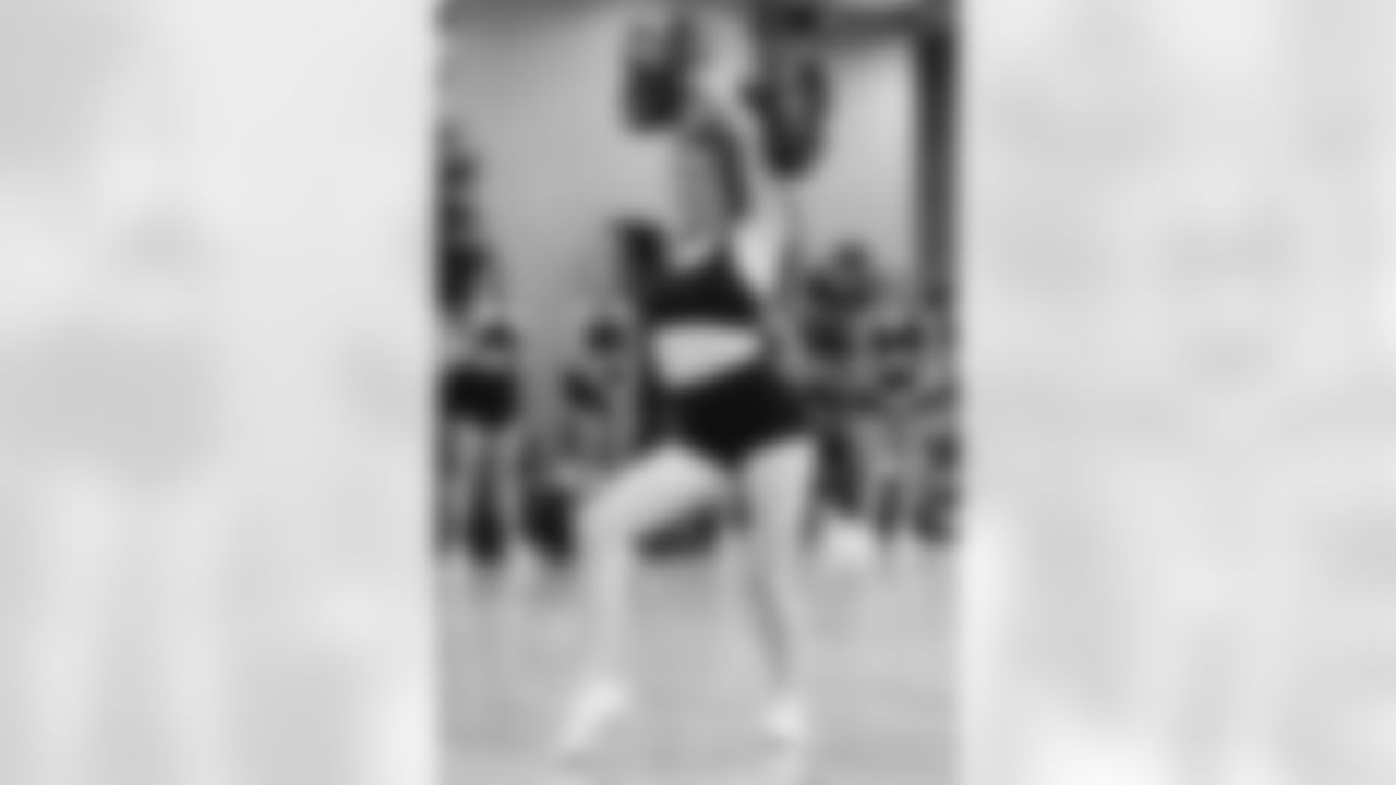 A contestant performs during the Detroit Lions Cheerleaders final look auditions at Lifetime Fitness on May 12, 2025 in Bloomfield Hills, Mich. (Mike Ferdinande/Detroit Lions)