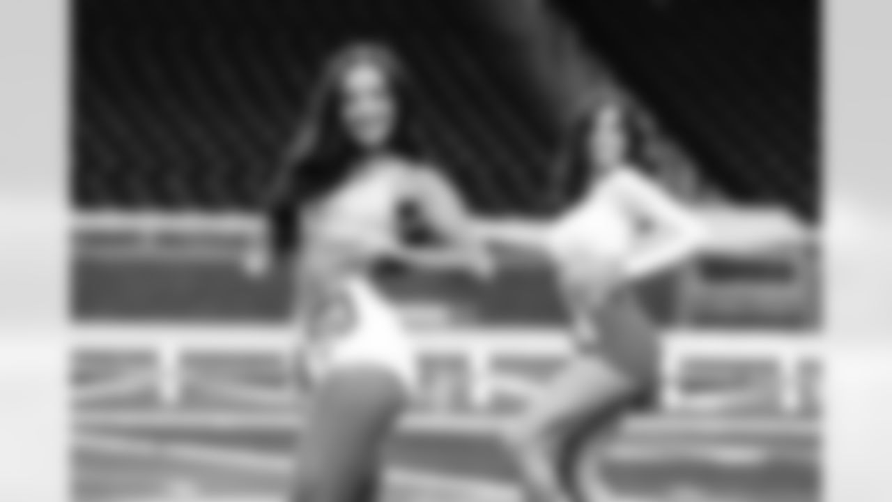 Contestants perform choreography during the Detroit Lions Cheerleaders auditions at Ford Field on May 3, 2025 in Detroit. (Mike Ferdinande/Detroit Lions)