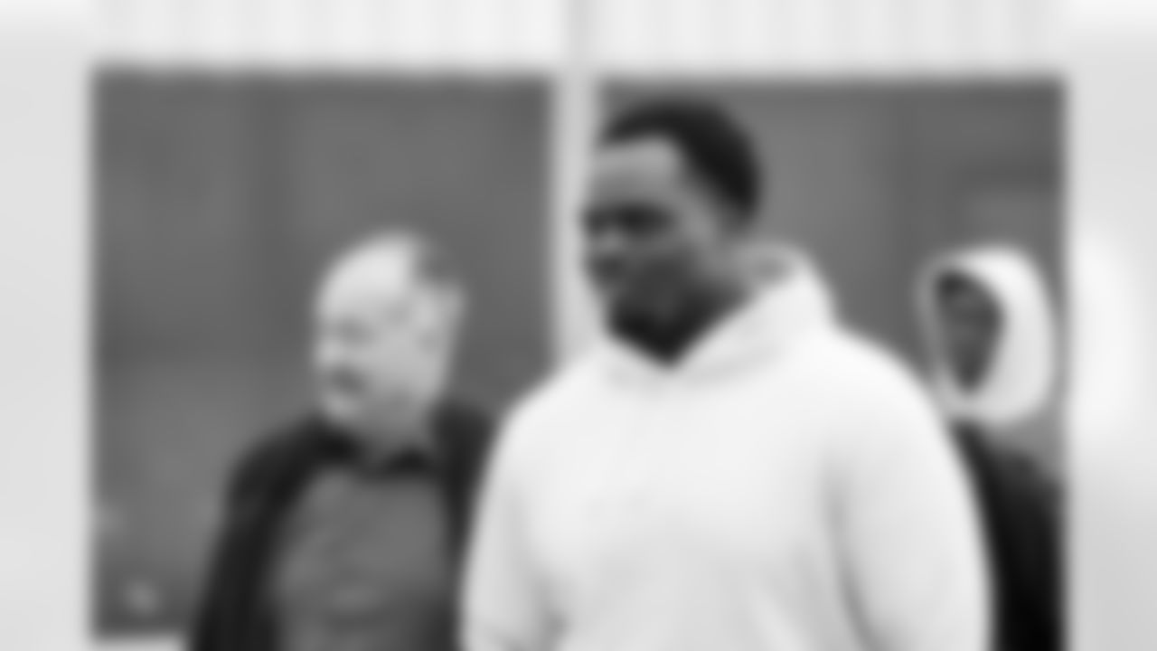 Detroit Lions guard Kayode Awosika (74) travels to Washington, D.C. on Nov. 8, 2025. (Jeff Nguyen/Detroit Lions via AP)