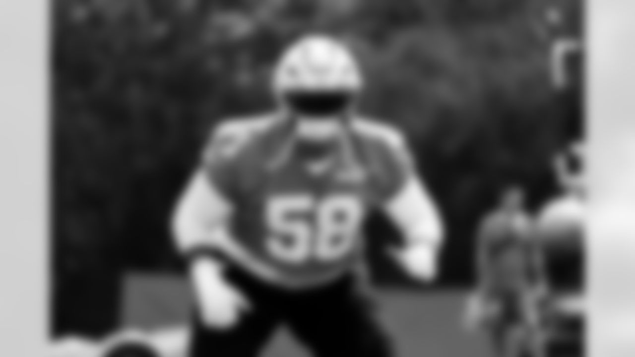Detroit Lions tackle Penei Sewell (58) during OTAs at the Meijer Performance Center on June 4, 2025 in Allen Park, Mich. (Jeff Nguyen/Detroit Lions)