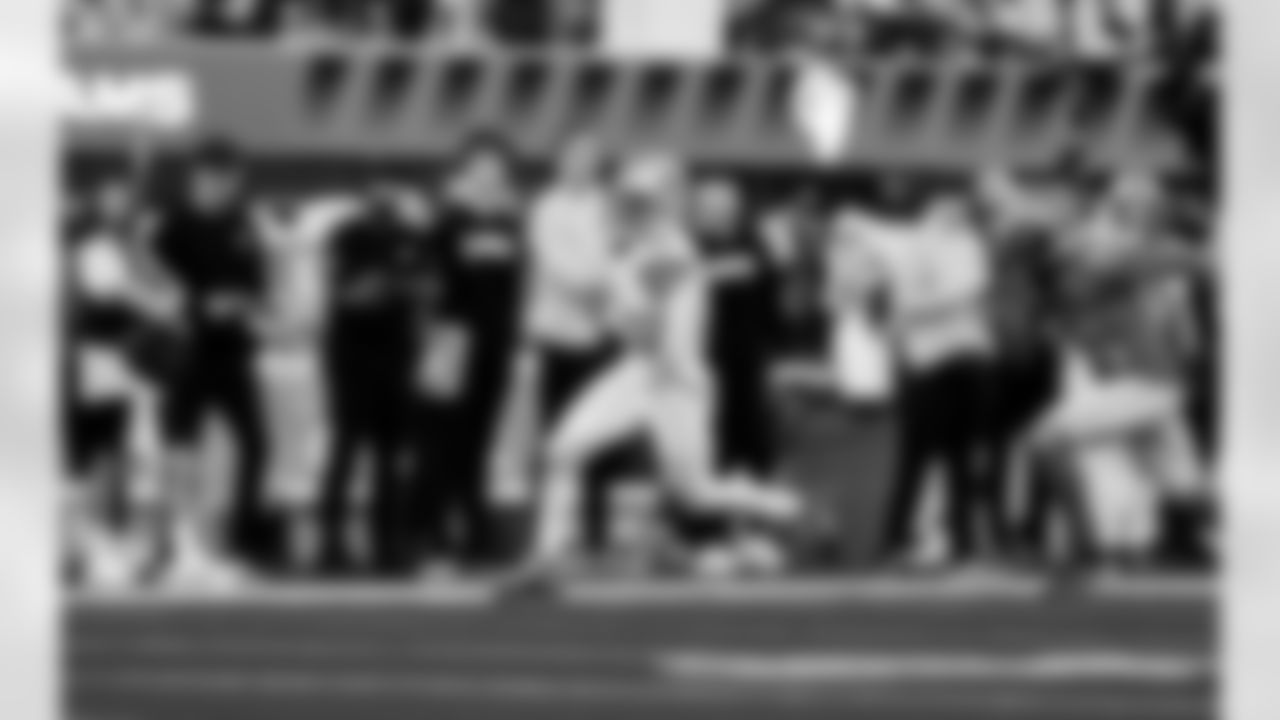 Detroit Lions wide receiver Amon-Ra St. Brown (14) during an NFL football game against the Los Angeles Rams on Sunday, Dec. 14, 2025 in Inglewood, Calif. (Jeff Nguyen/Detroit Lions via AP)