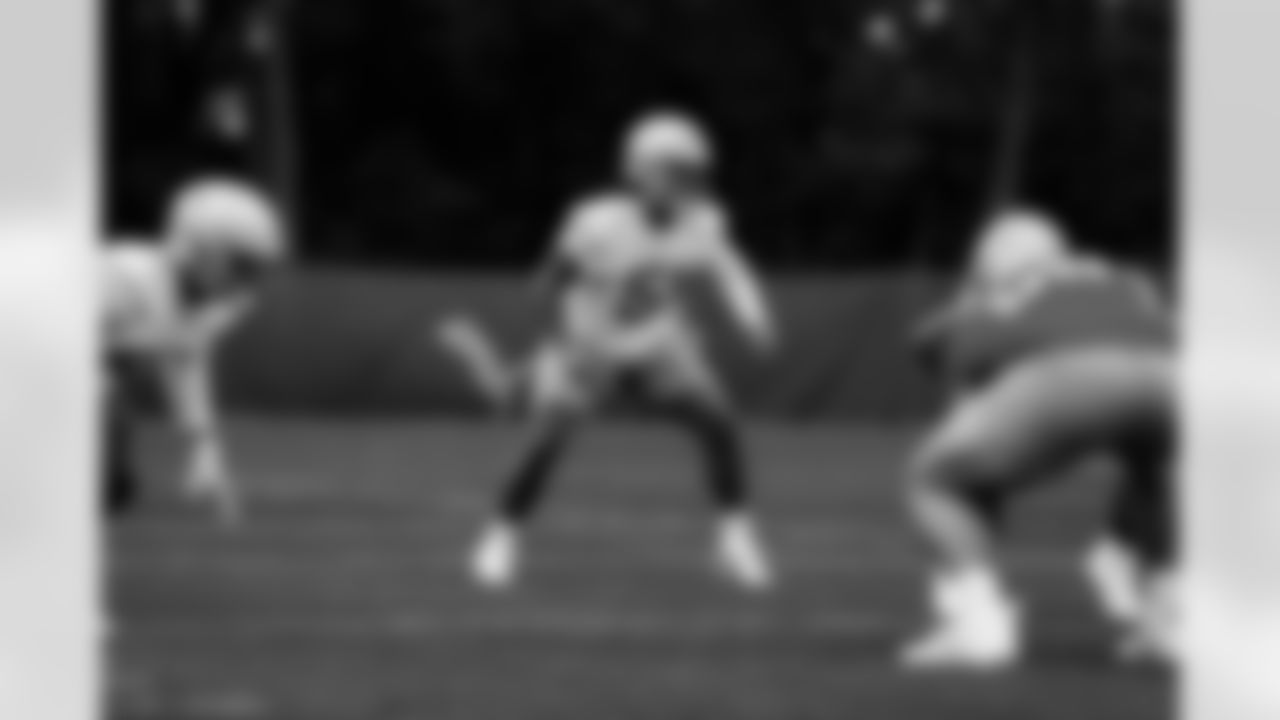 Detroit Lions linebacker Steele Chambers (51) during rookie minicamp at the Lions Training Facility in Allen Park, MI on May 11, 2024. (Jeff Nguyen/Detroit Lions)