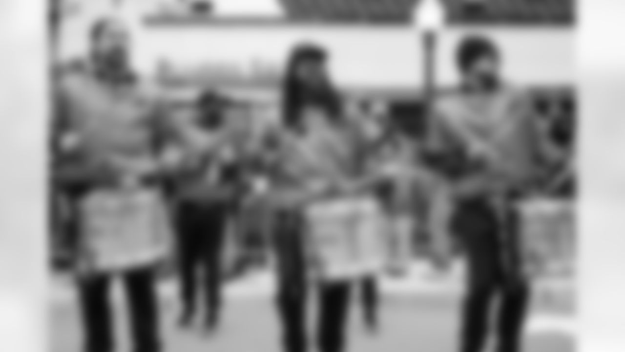Detroit Lions Honolulu Boom performs before an NFL football game against the Green Bay Packers on Thursday, Nov. 27, 2025 in Detroit. (Mike Ferdinande/Detroit Lions)