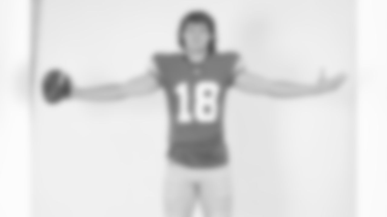 Detroit Lions wide receiver Isaac TeSlaa (18) poses for a portrait during the NFLPA Rookie Premiere on Saturday, May 17, 2025 in Thousand Oaks, Calif. (Ben Liebenberg/NFL)
