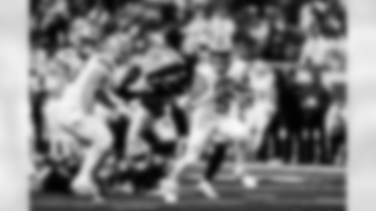 Detroit Lions running back David Montgomery (5) during an NFL football game against the Dallas Cowboys on Thursday, Dec. 4, 2025 in Detroit. (Jeff Nguyen/Detroit Lions via AP)