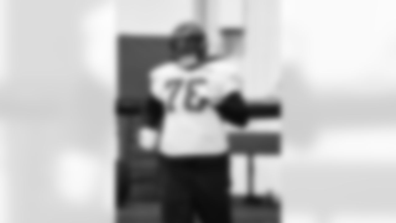 Detroit Lions defensive lineman Tyler Lacy (78) during practice at the Meijer Performance Center on Nov. 21, 2025 in Allen Park, Mich. (Jeff Nguyen/Detroit Lions)