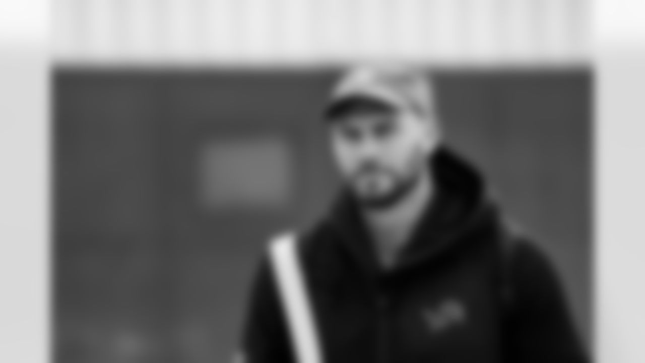 Detroit Lions tight end Brock Wright (89) travels to Washington, D.C. on Nov. 8, 2025. (Jeff Nguyen/Detroit Lions via AP)